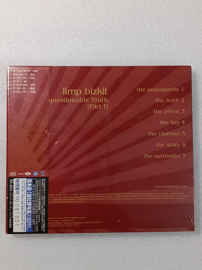 Limp Bizkit – The Unquestionable Truth (Part 1) – Japanese Promo CD, Sealed