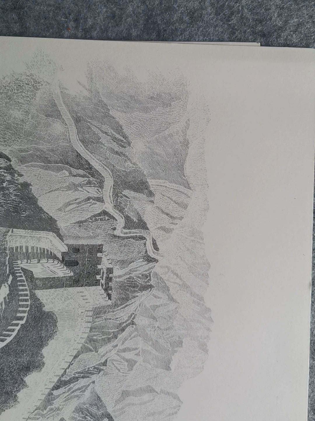 Great Wall – Engraved Collector Print – 37 × 25 cm – actual item photograph 5