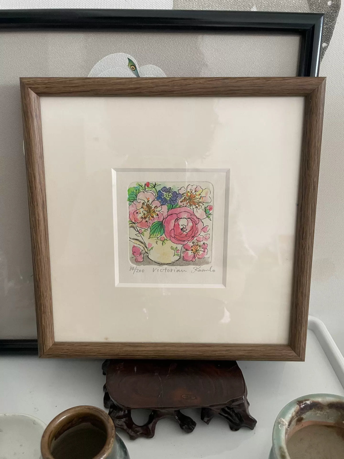 Victorian Bouquet – Framed Floral Print 34/200 – actual item photograph 1