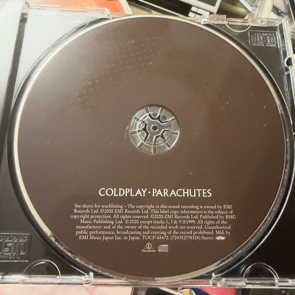 Coldplay – Parachutes – Japanese CD – actual item photograph 3
