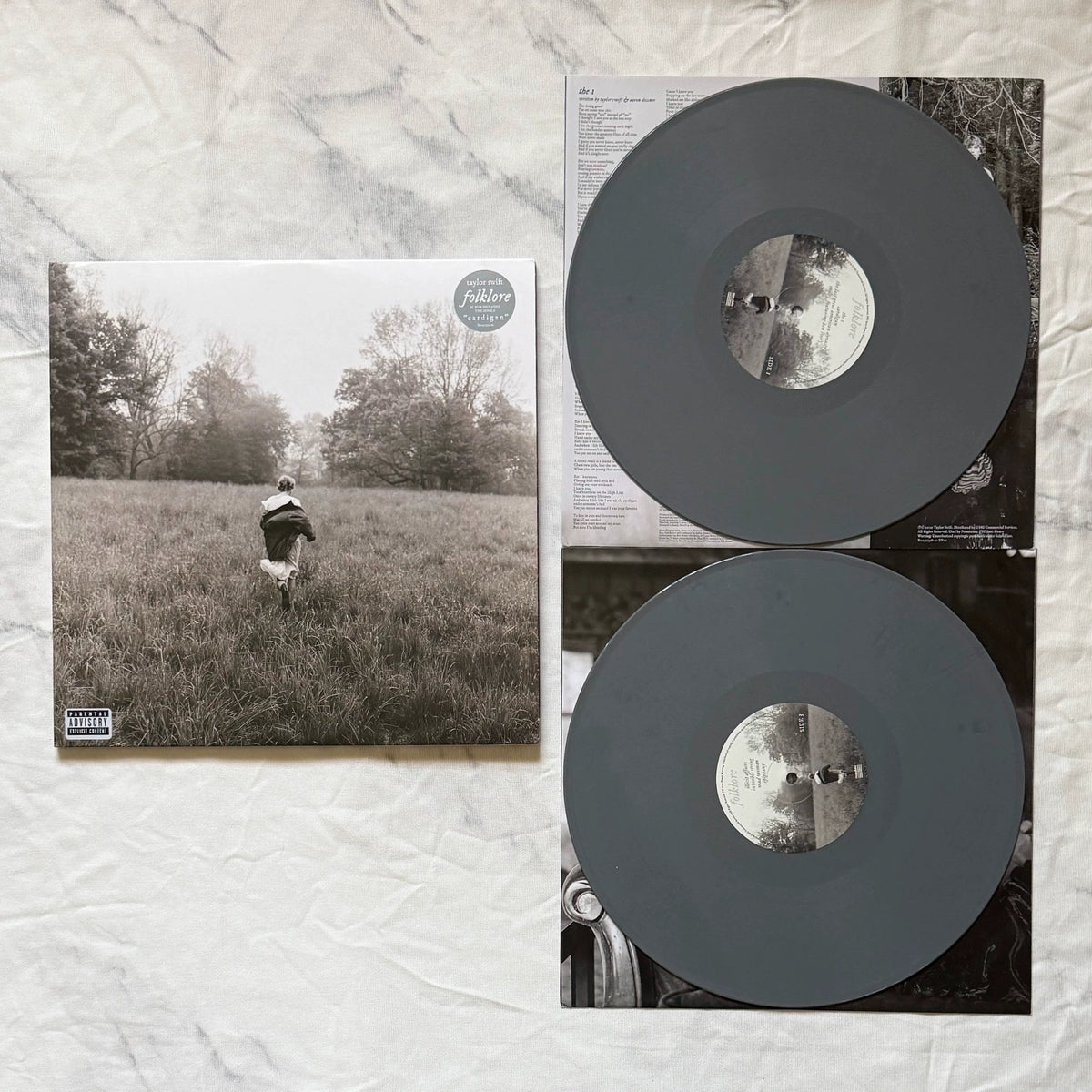 Taylor Swift – Folklore: Running Like Water No. 7 – French Silver Vinyl 2LP – offered copy 1