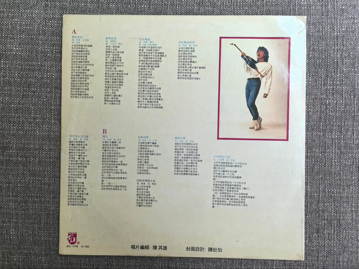 Chyi Chin – Shu Qing De Lao Gun (LP) – photo 2