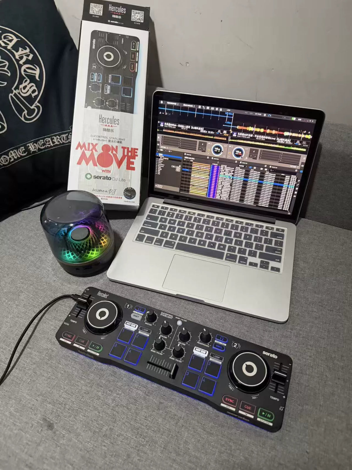 Hercules DJControl Starlight – Compact DJ Controller with Box