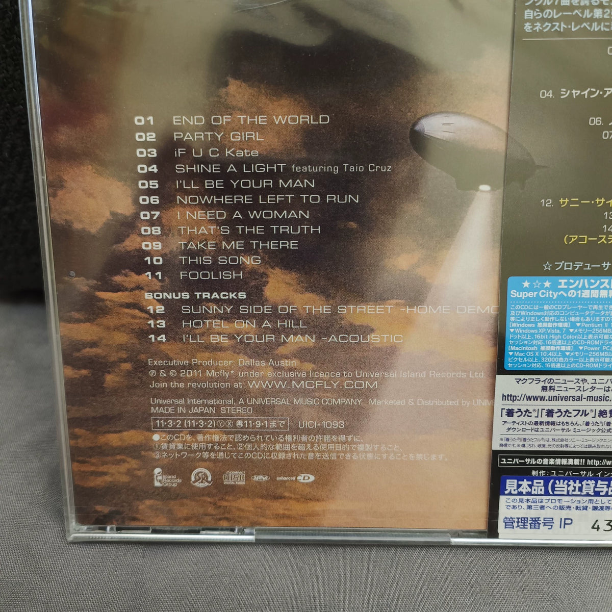 McFly – Above the Noise – Japanese Promo CD, Cracked Case – actual item photograph 4