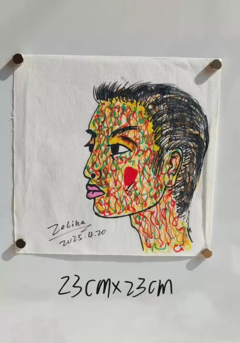 Zeliha Signed Original African Portrait Drawing – Choice of 8 – Artwork 3