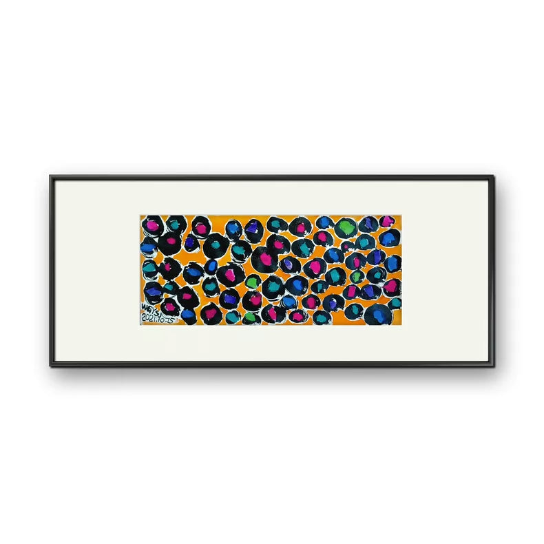 Colourful Abstract Paintings – Eight Individual Works – 20 × 45 cm