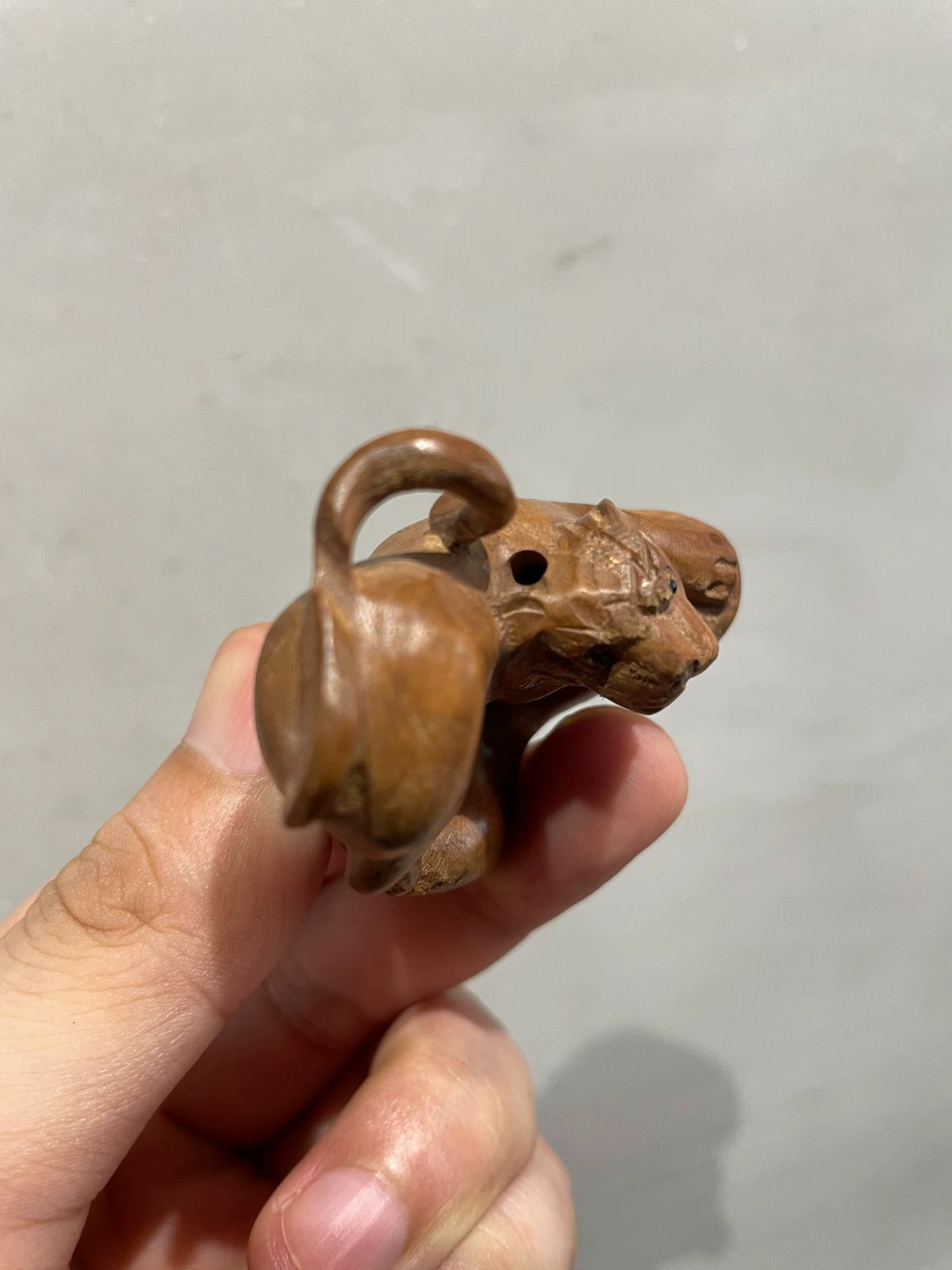 Carved Wooden Tiger Netsuke – source photograph 5