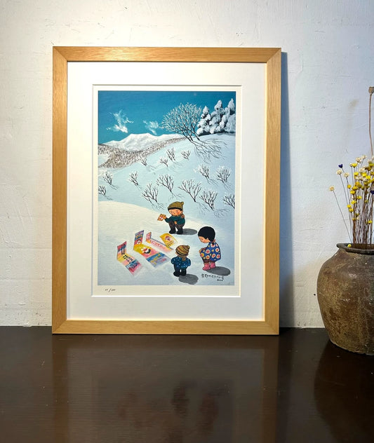 Rokuro Taniuchi – Winter Scene – Framed Giclée Print 33/300