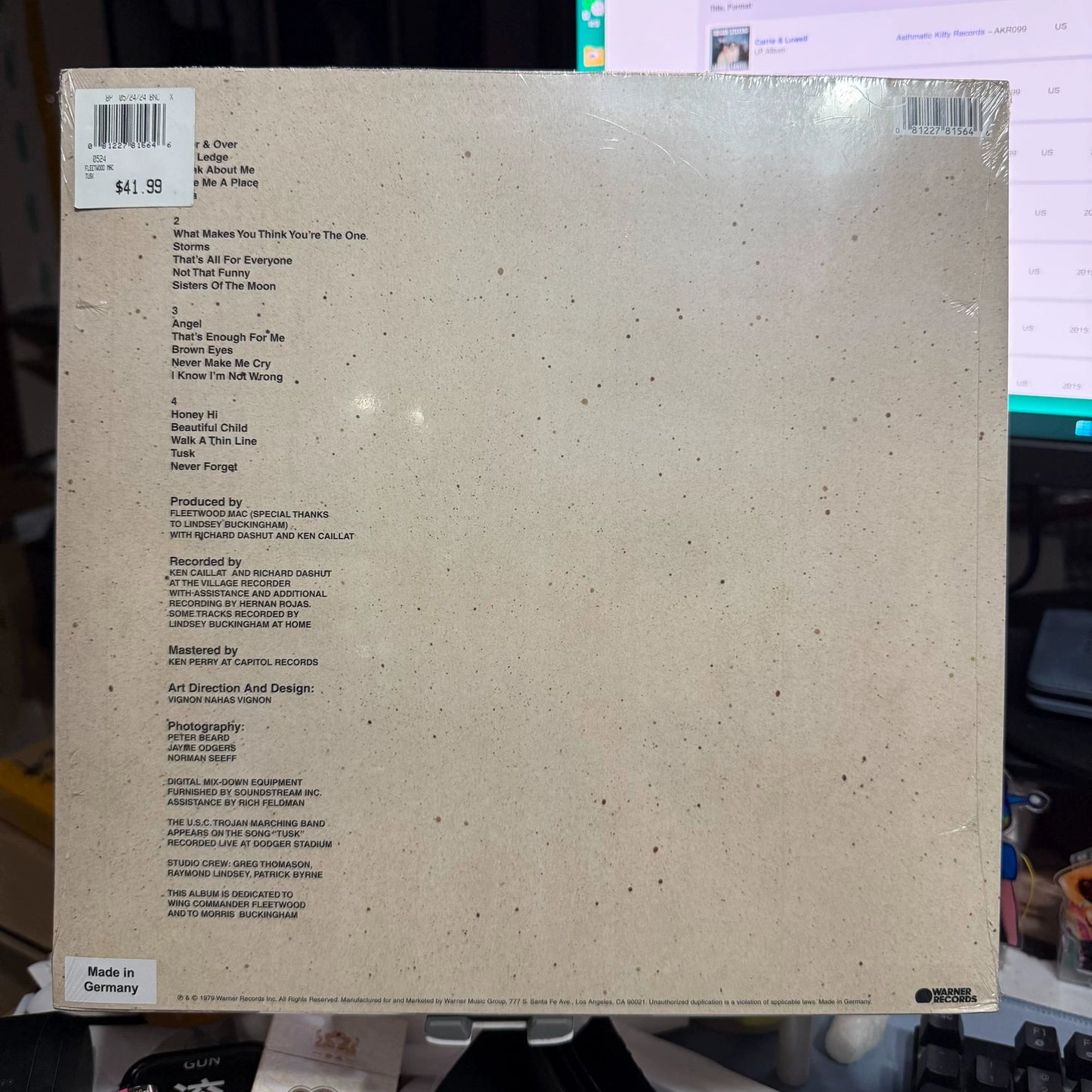 Fleetwood Mac – Tusk – Transparent Blue Vinyl (2LP) — photo 3