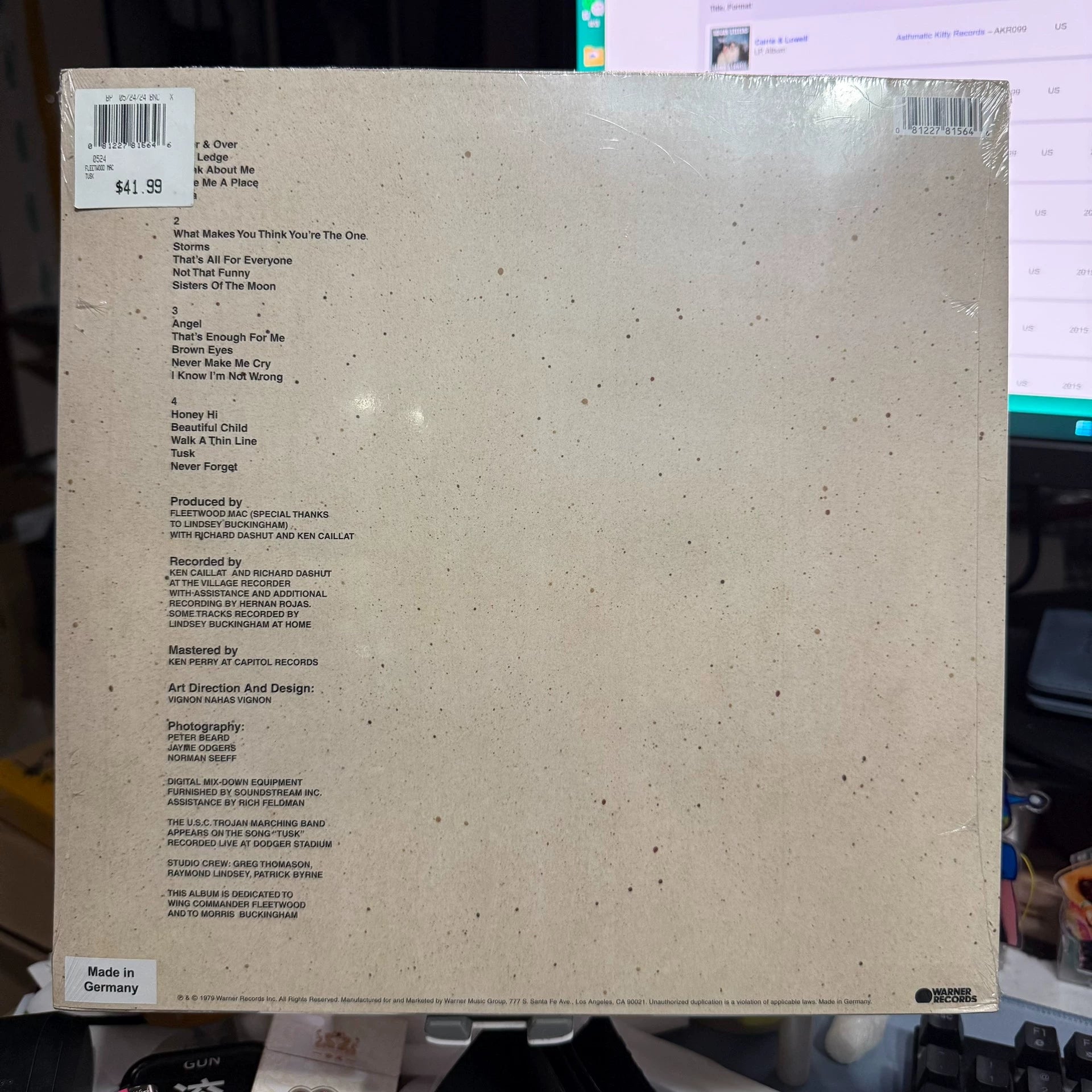 Fleetwood Mac – Tusk – Transparent Blue Vinyl (2LP) — photo 3