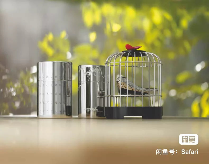 Alessi / Alan Chan – Tea Matter Birdcage and Tea Caddy Set — original seller image