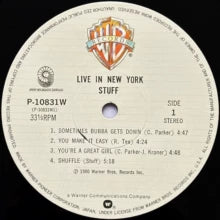 Stuff – Live in New York (LP)