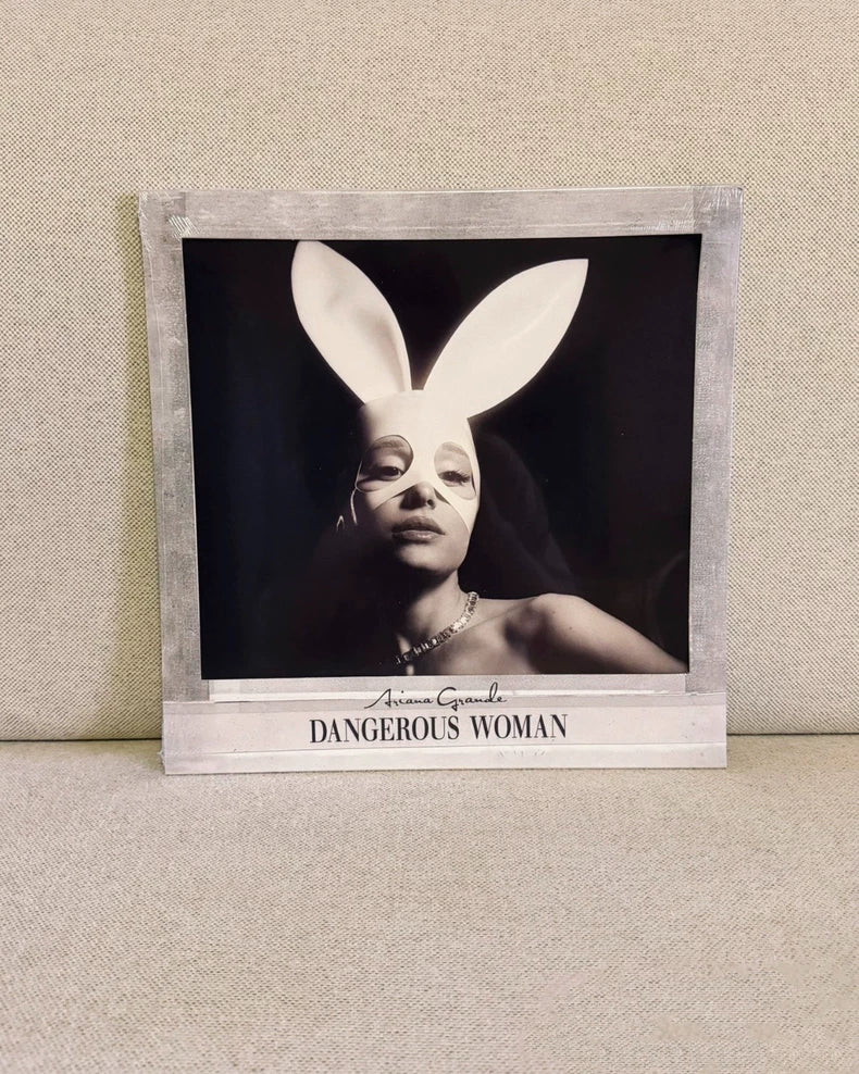 Ariana Grande – Dangerous Woman – 10th Anniversary White/Clear Color Vinyl LP – actual product photo 1
