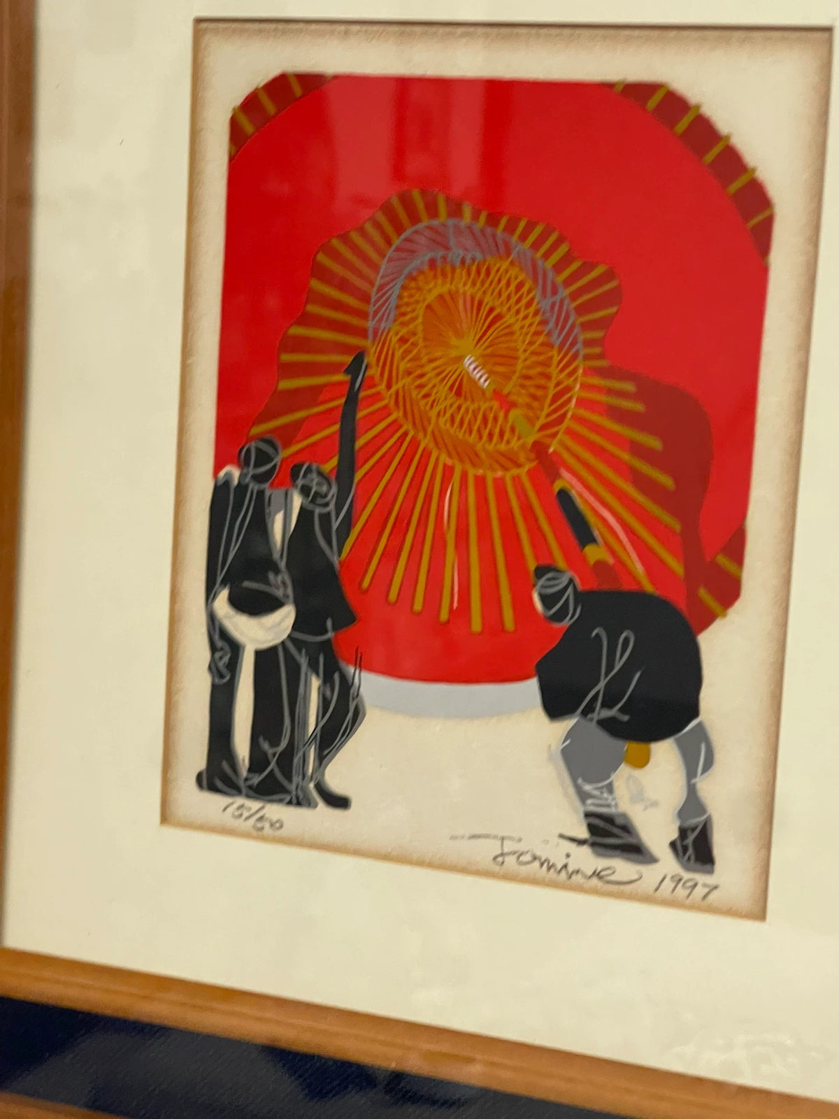 Festival Lantern – Signed Numbered Japanese Print, 1997 – detail 8