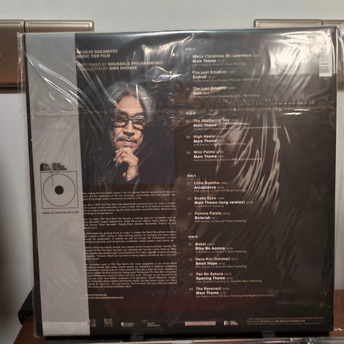 Brussels Philharmonic – Ryuichi Sakamoto: Music for Film – 2LP – actual item photograph 3