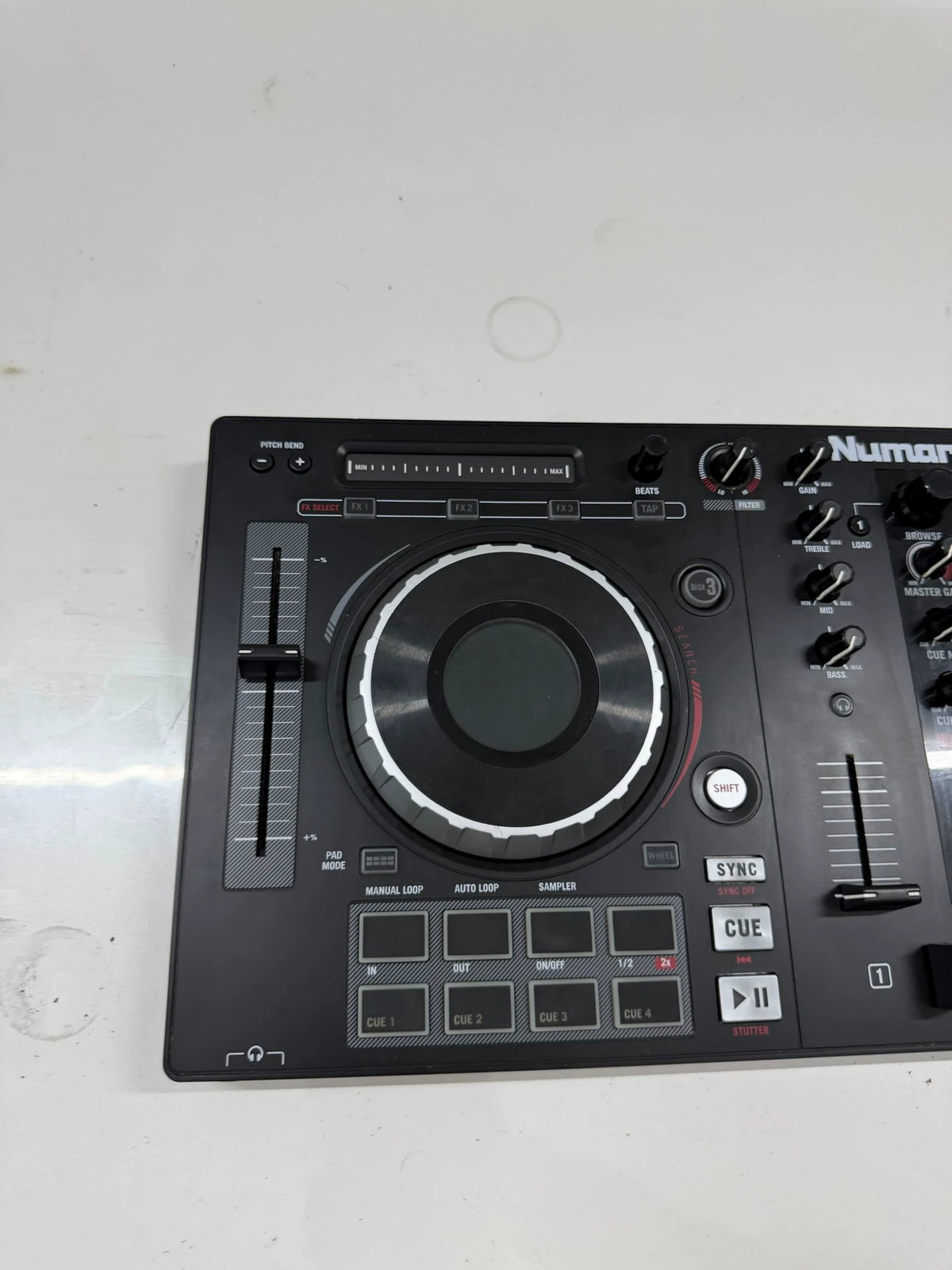 Numark Mixtrack Platinum FX – DJ Controller – actual item photograph 2