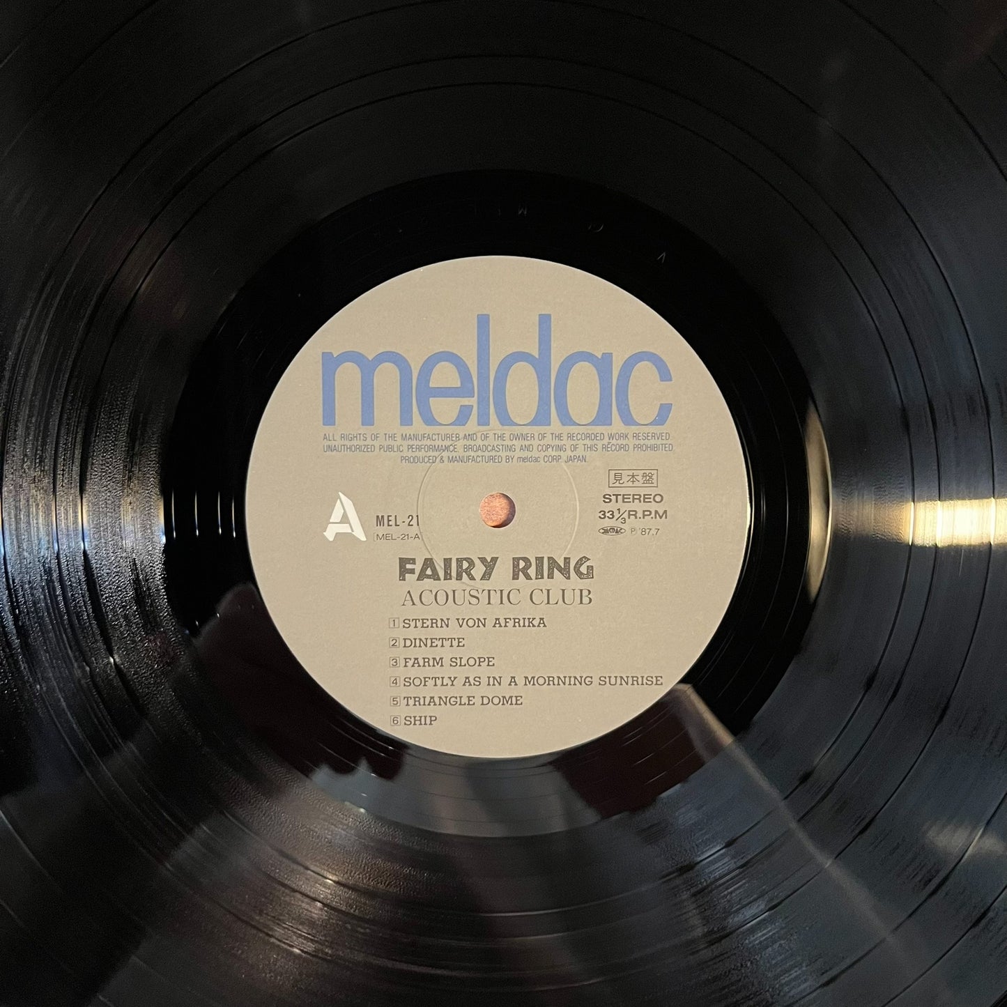 Acoustic Club – Fairy Ring 1987 Japanese First Press Vinyl