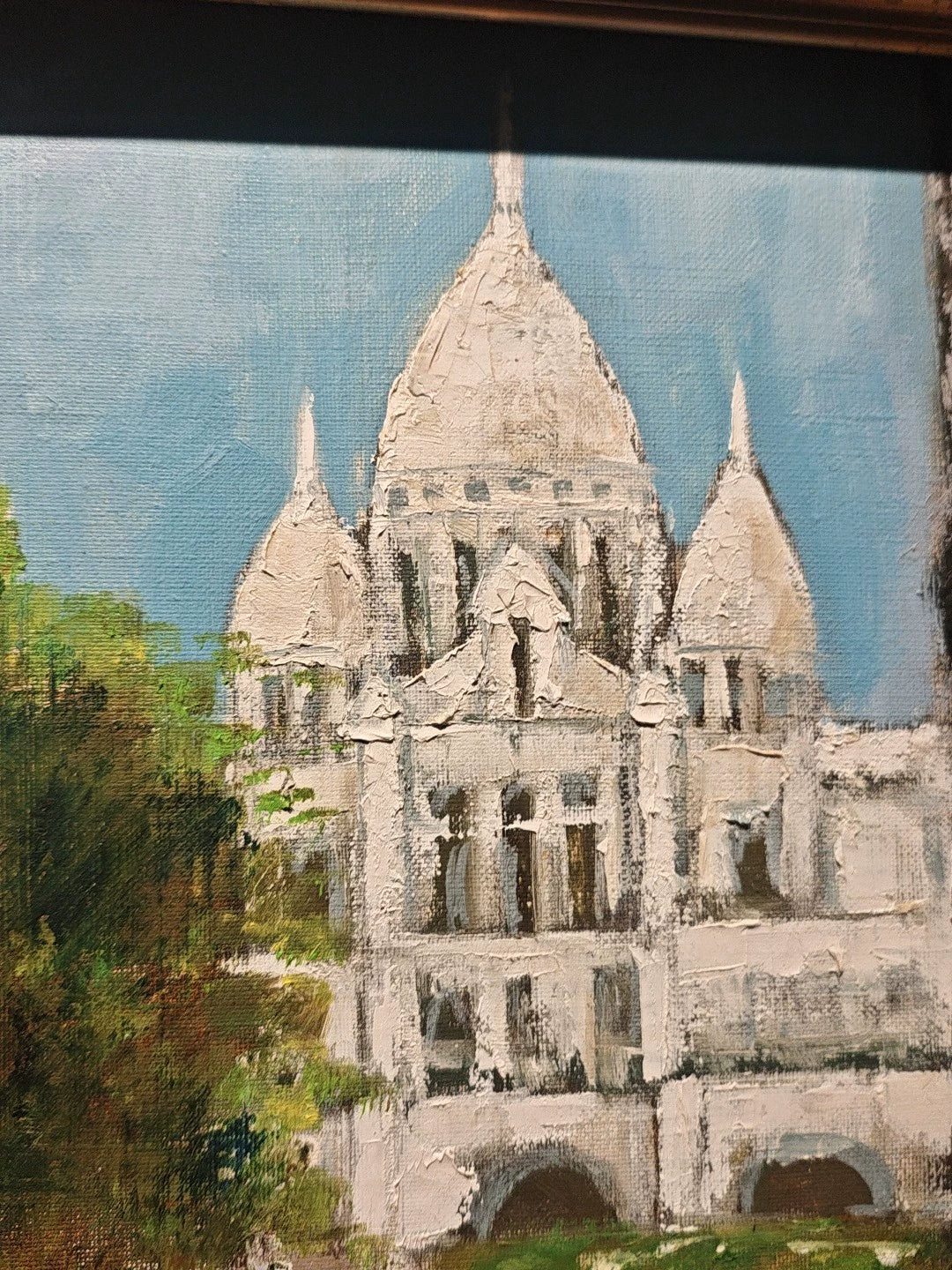Sacré-Cœur Street Scene – Framed Oil Painting