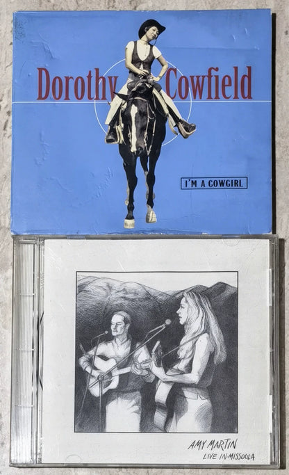 Dorothy Cowfield / Amy Martin – I'm a Cowgirl + Live in Missoula – US 2CD Bundle