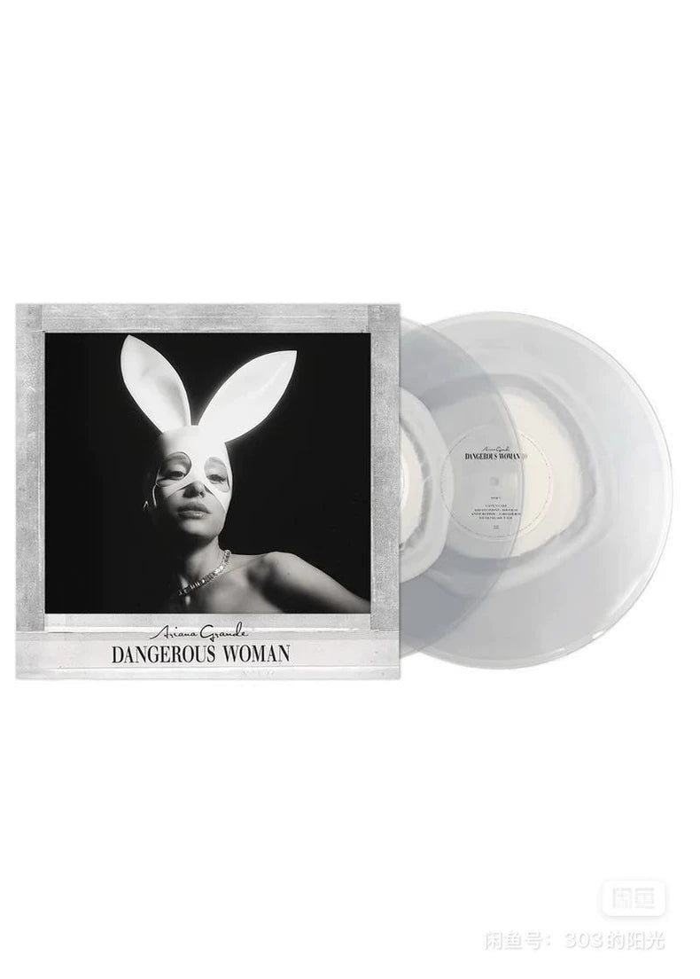 Ariana Grande – Dangerous Woman – 10th Anniversary White/Clear Color Vinyl LP – actual product photo 4