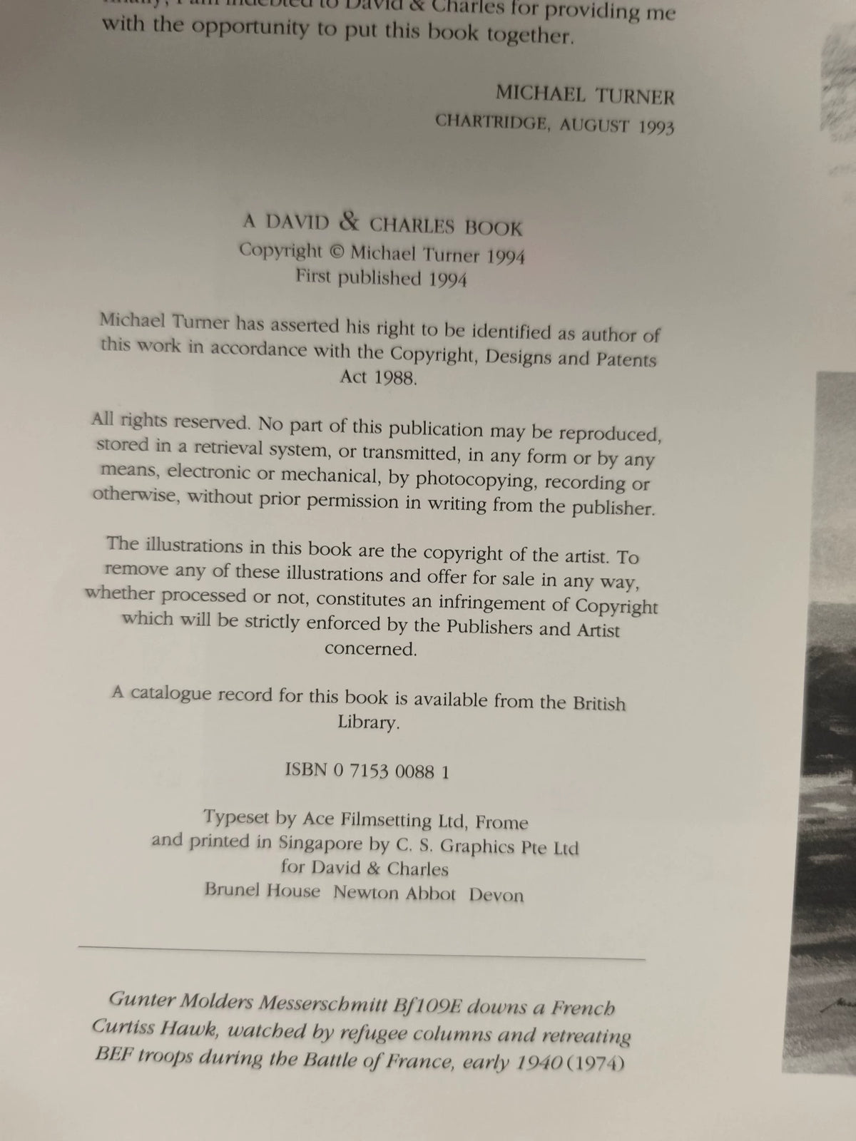 The Aviation Art of Michael Turner – English Hardcover Book – actual item photograph 3