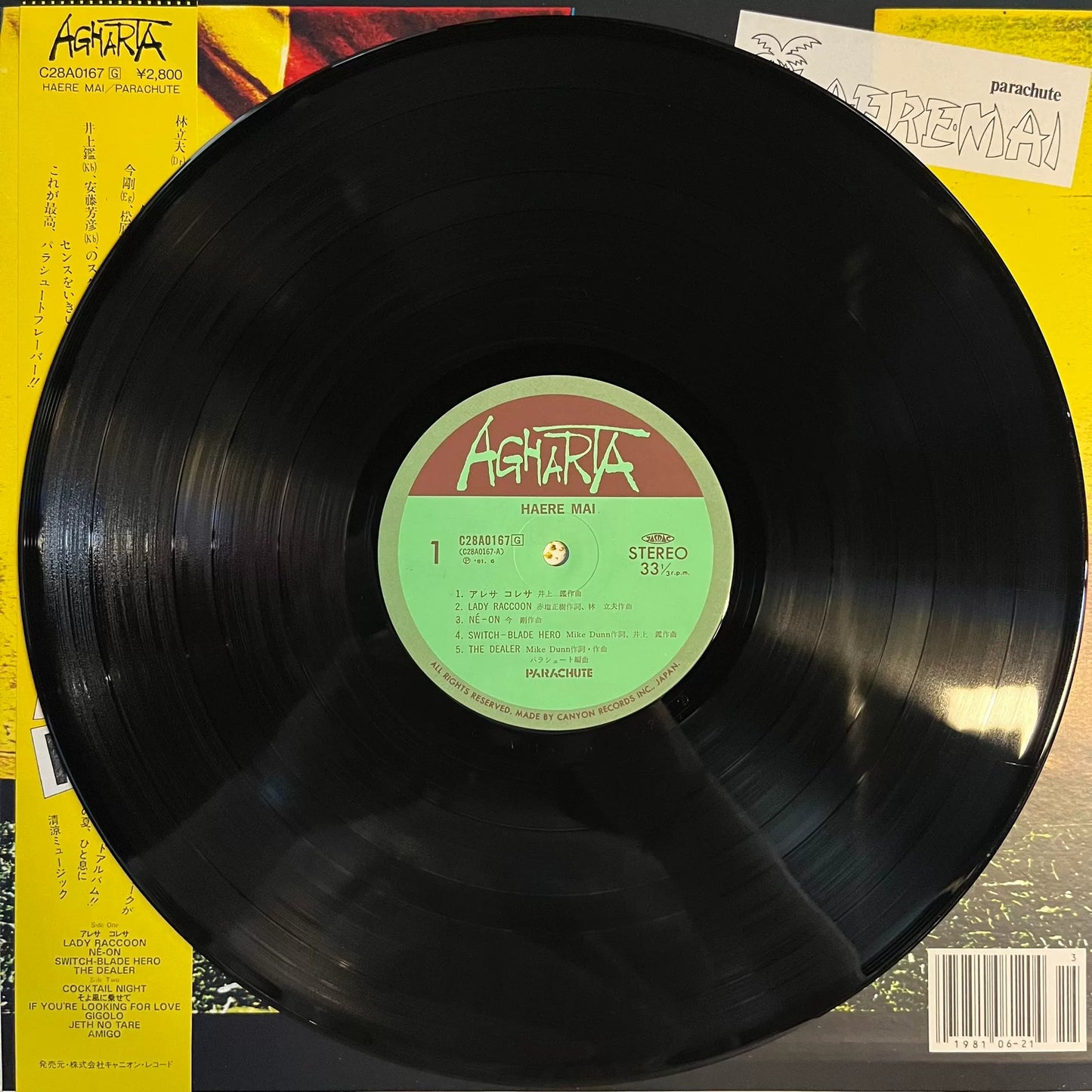 Parachute – Haere Mai 1981 Japanese First Press Vinyl