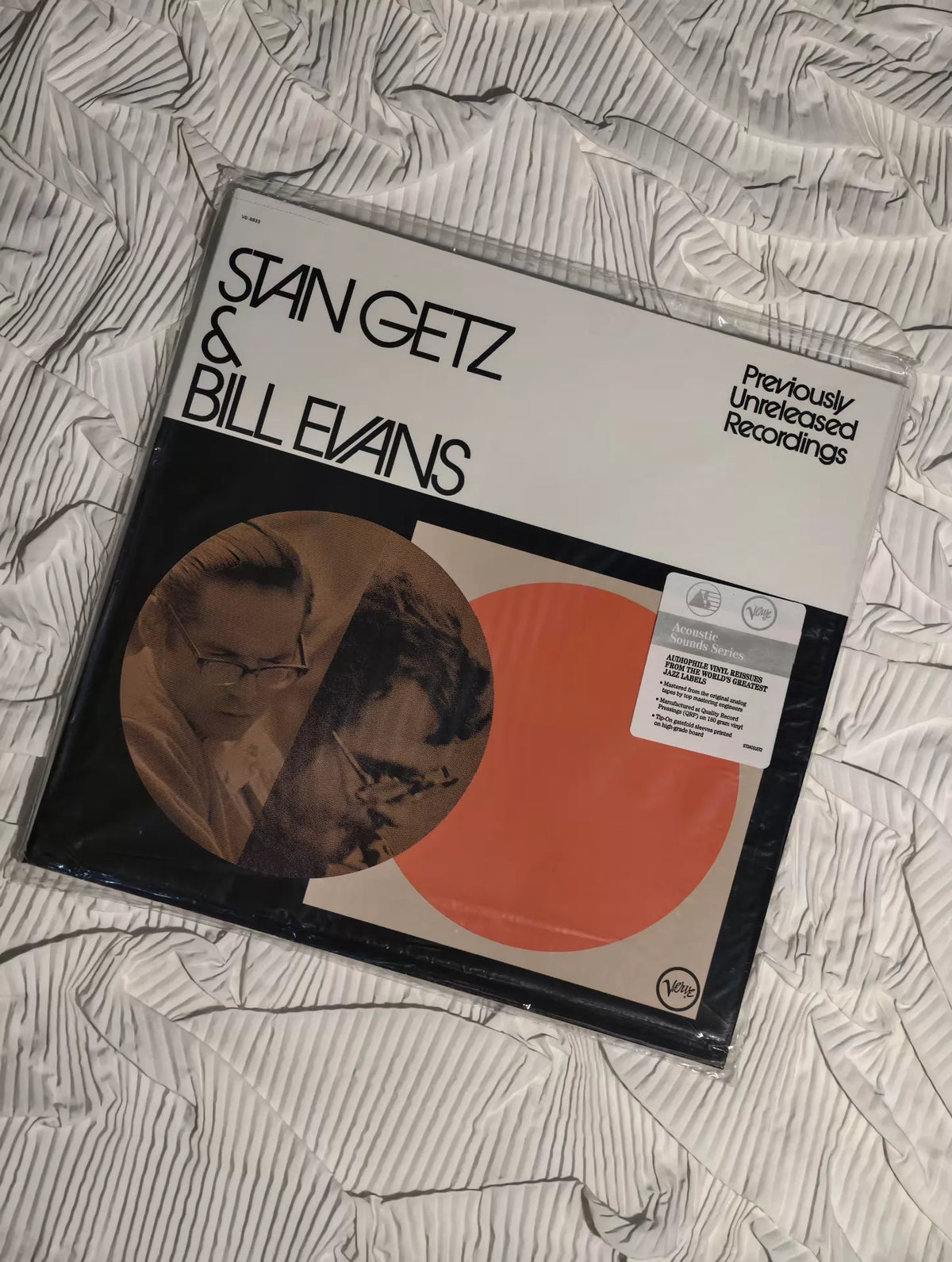 Stan Getz & Bill Evans – Previously Unreleased Recordings – Acoustic Sounds LP – actual item photograph 1