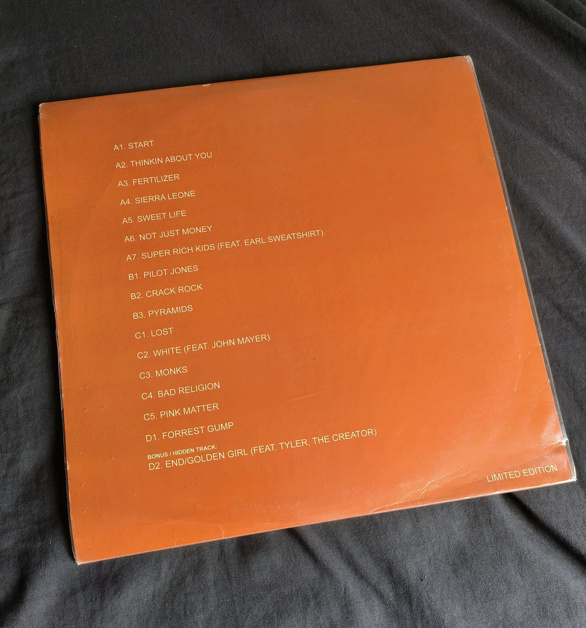 Frank Ocean – Chanel Orange Vinyl 2LP