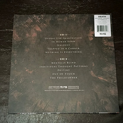 Death – Individual Thought Patterns, 2021 Coloured Vinyl (LP) – source photograph 4