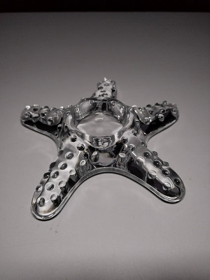 Clear Glass Starfish Paperweight 1