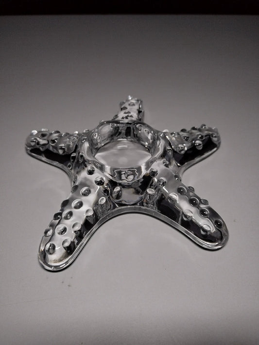 Clear Glass Starfish Paperweight 1
