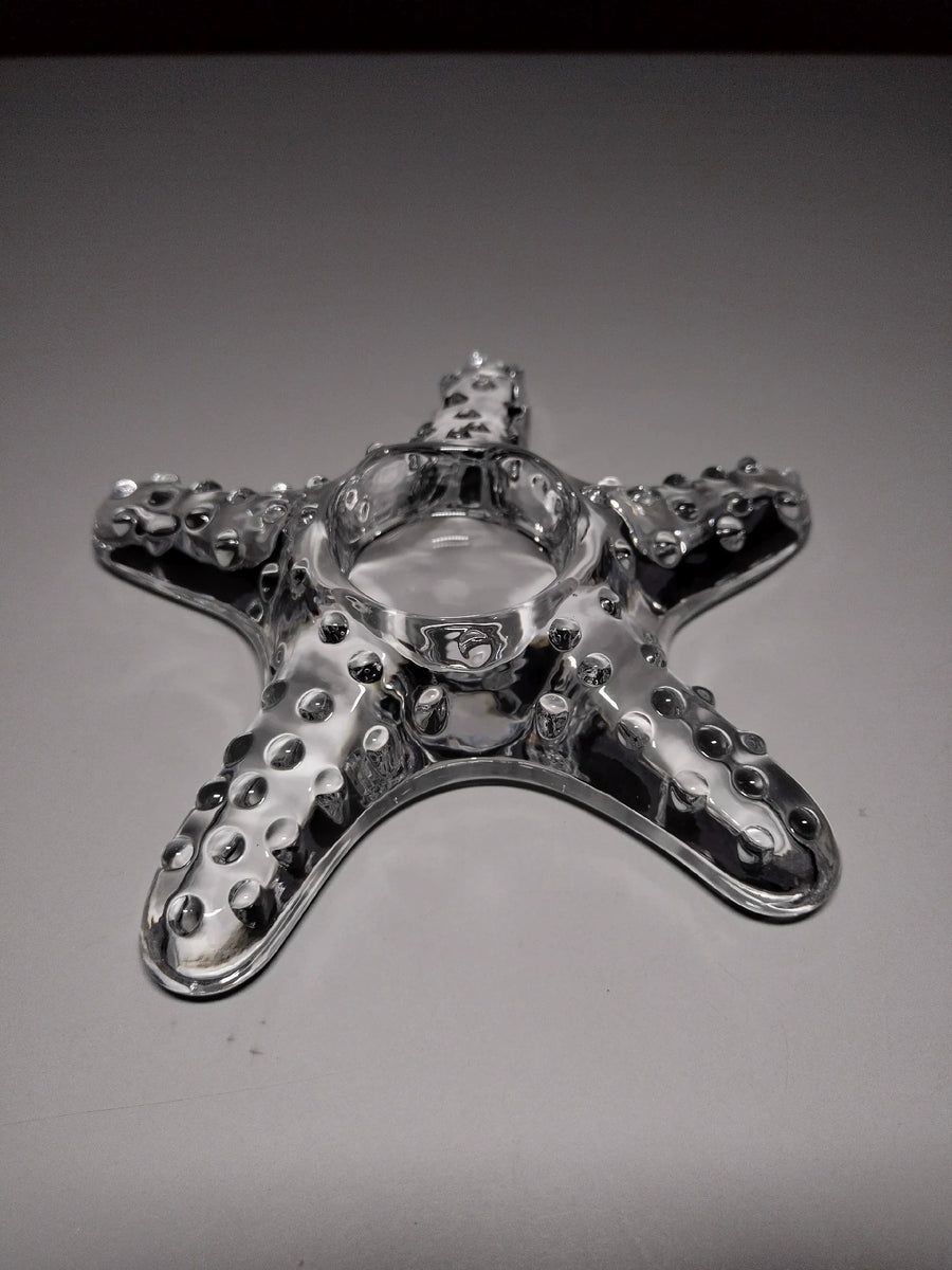 Clear Glass Starfish Paperweight