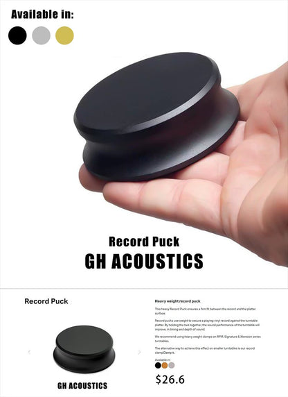 GH Acoustics 280g Aluminium Record Stabilizer