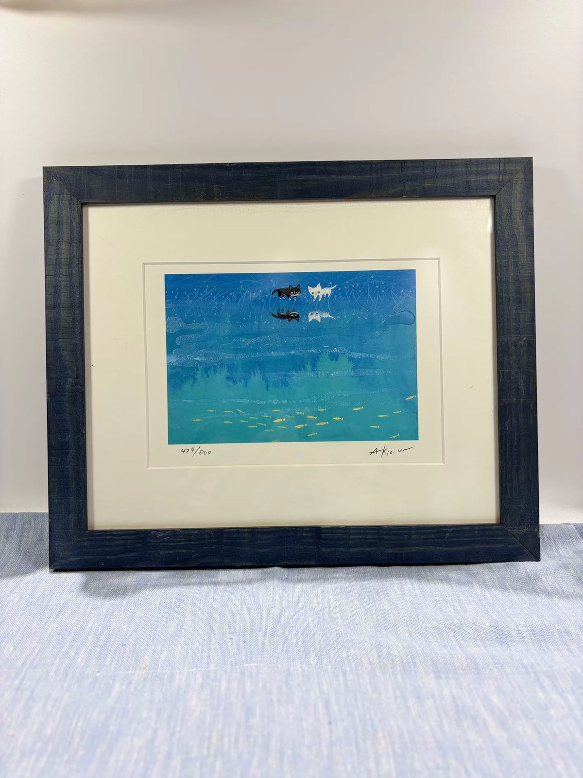 Akio Watanabe – Cats and Reflections – Framed Print 479/800