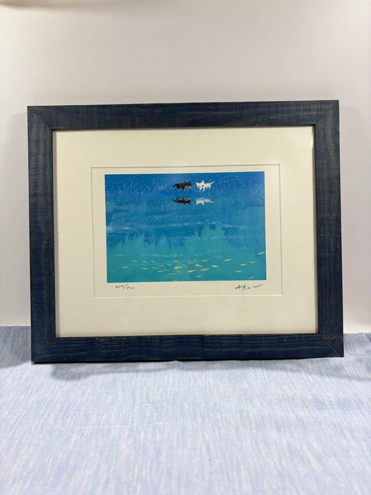 Akio Watanabe – Cats and Reflections – Framed Print 479/800