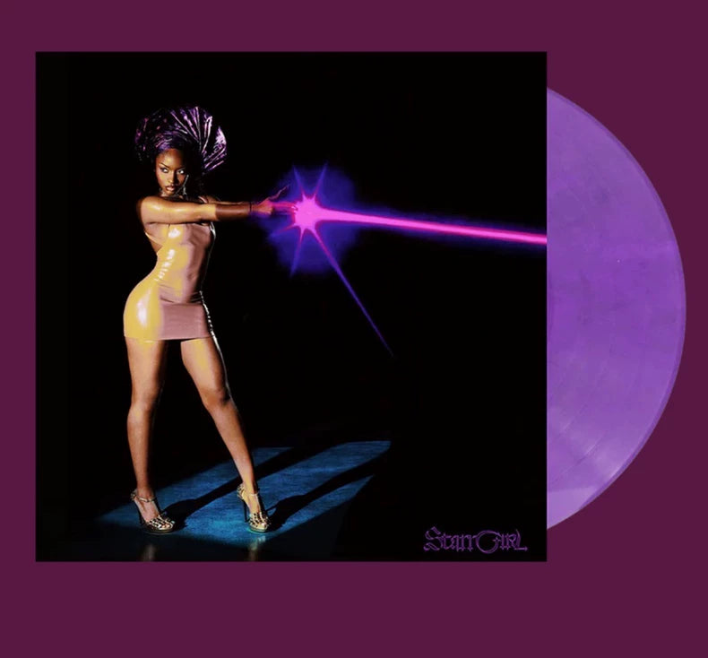 Ayra Starr – Starr Girl – Signed Purple Swirl Vinyl LP – actual product photo 1