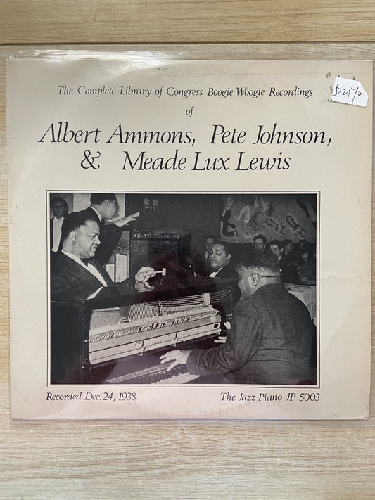 Albert Ammons, Pete Johnson & Meade Lux Lewis – Complete Library of Congress Boogie Woogie Recordings, Vinyl LP – photo 1