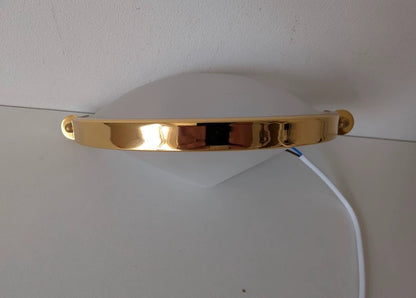 Spanish 1970s Art Deco Space-Age Glass Wall Lamp – actual product photo 6