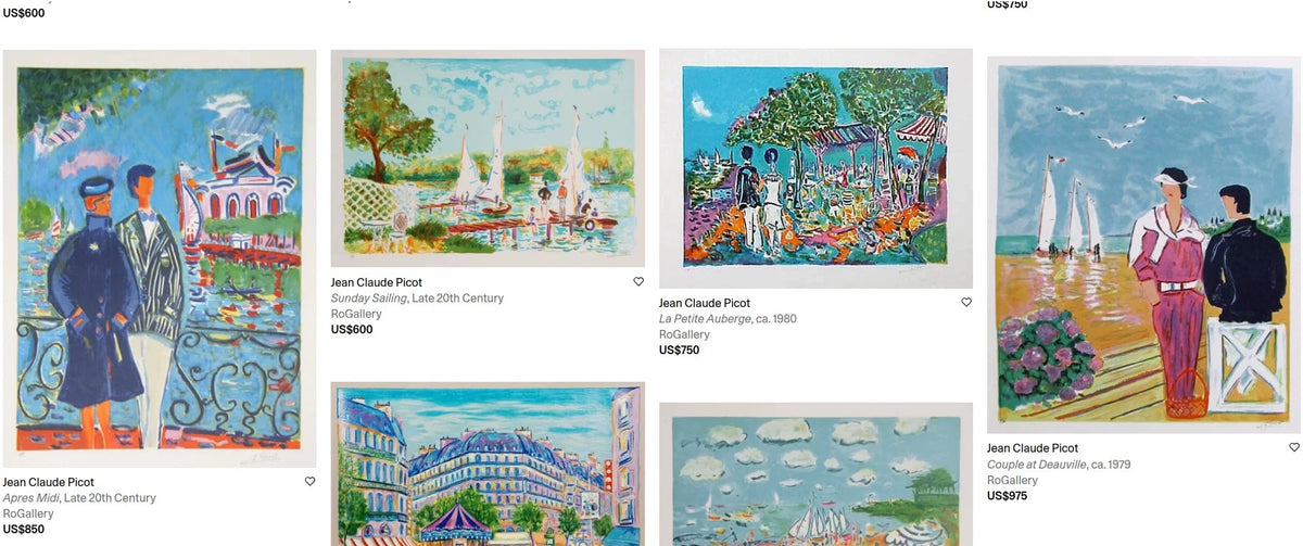 Jean-Claude Picot – Signed Limited French Riviera Lithograph, 76 × 56 cm — original seller image 6