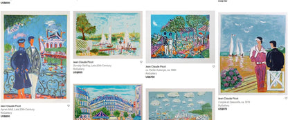 Jean-Claude Picot – Signed Limited French Riviera Lithograph, 76 × 56 cm — original seller image 6