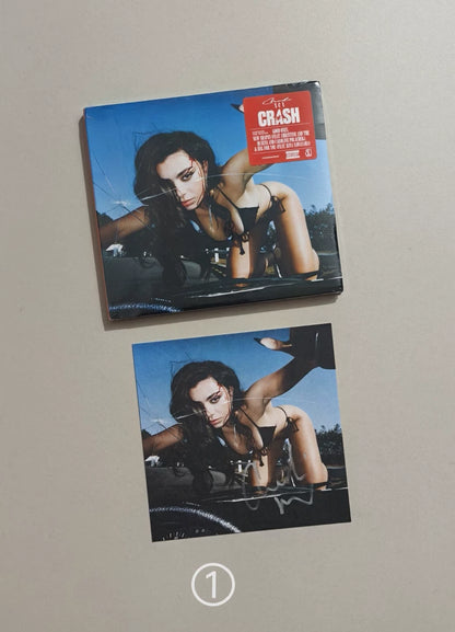 Charli XCX – Crash – Signed CD + Art Card – actual product photo 2