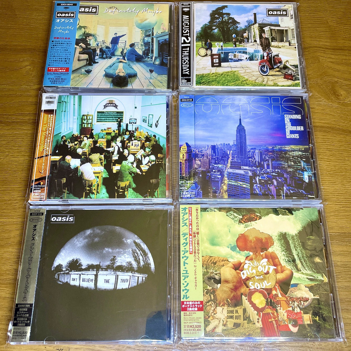 Oasis – Japanese CD Collection – Six-Album Bundle with OBIs