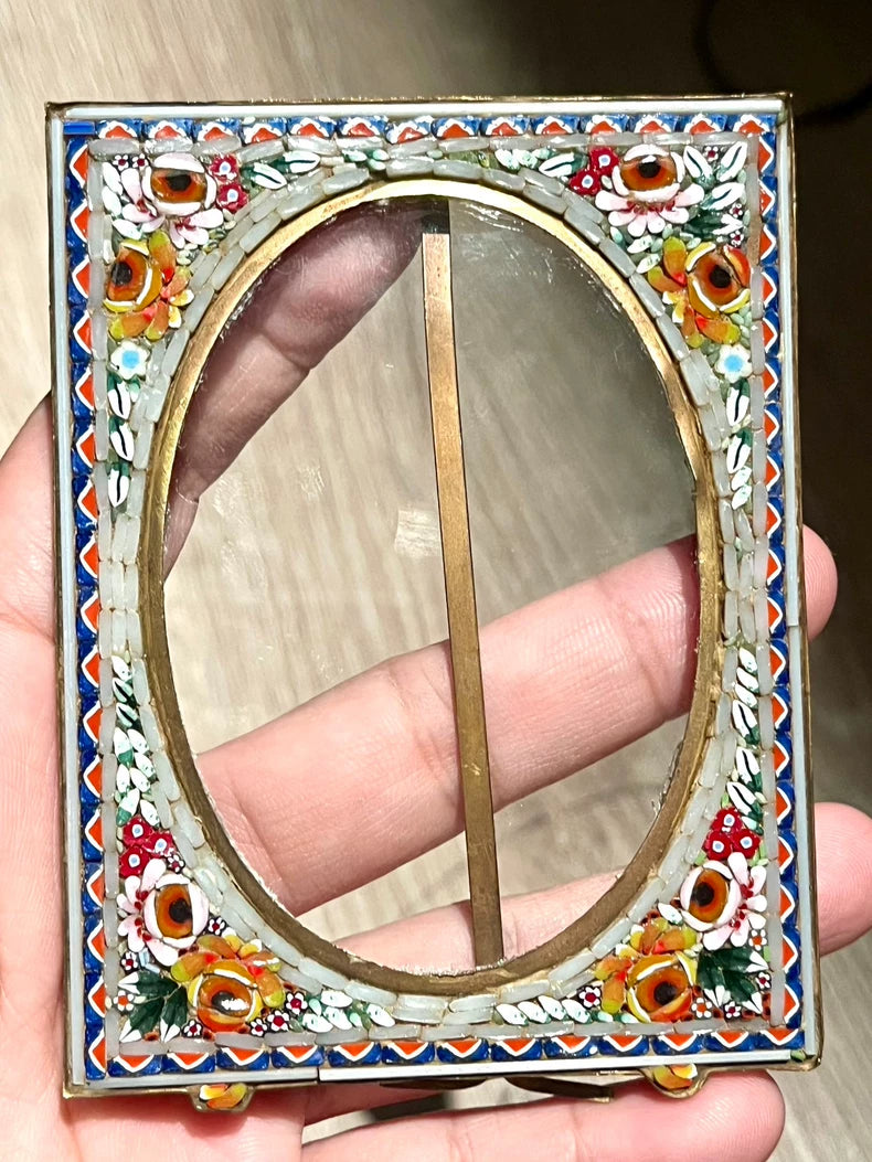 Italian Micro-Mosaic Photo Frame — detail 2