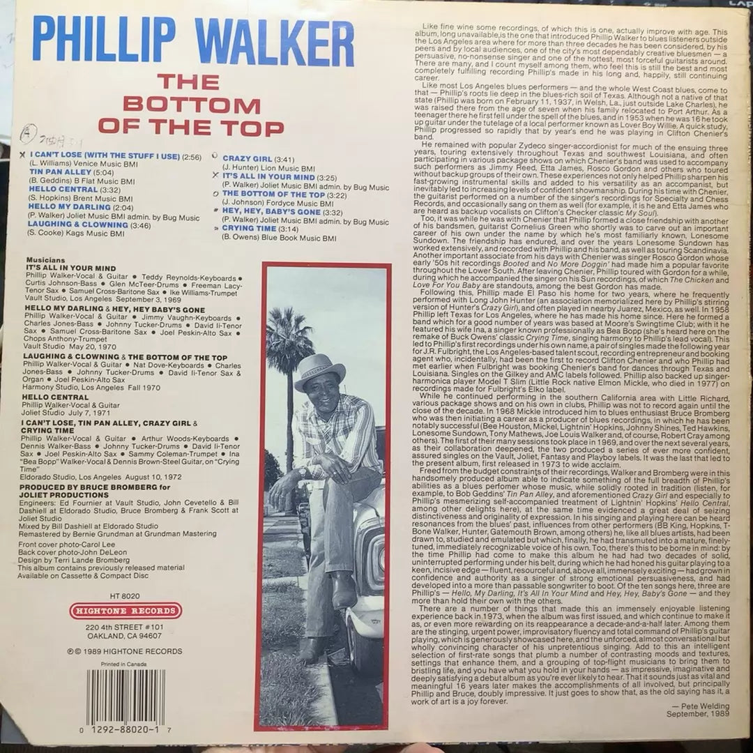Phillip Walker – The Bottom of the Top (LP) – photo 2