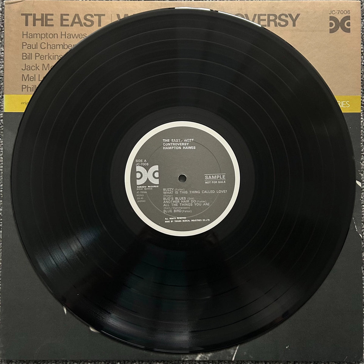 Hampton Hawes & Paul Chambers – East / West Controversy – Japanese LP – actual item photograph 5