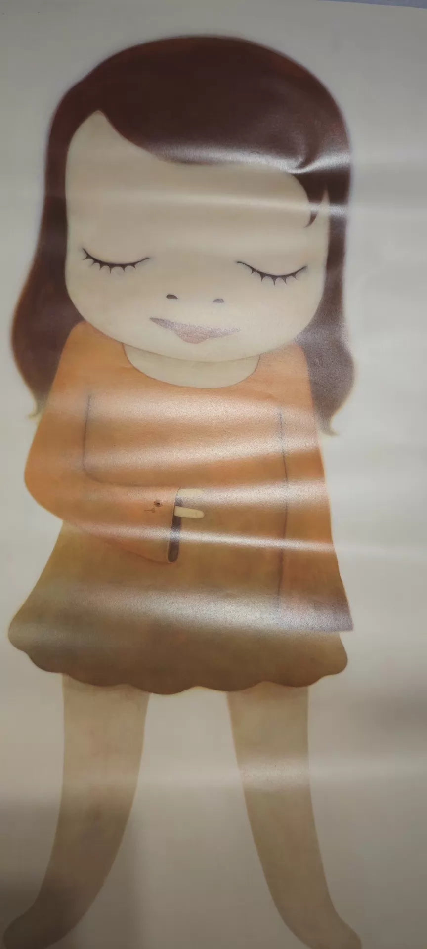 Yoshitomo Nara – Jolie the Little Thinker, Museum Poster – actual item photograph