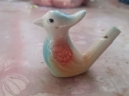 Blue and Pink Glazed Ceramic Bird Whistle – source photograph 3