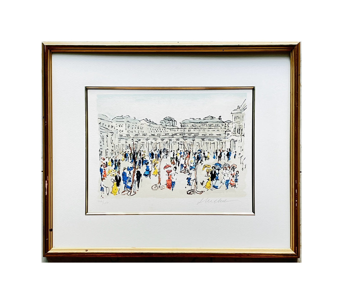 Jean-Claude Picot – Place du Palais-Royal Signed Lithograph 246/250