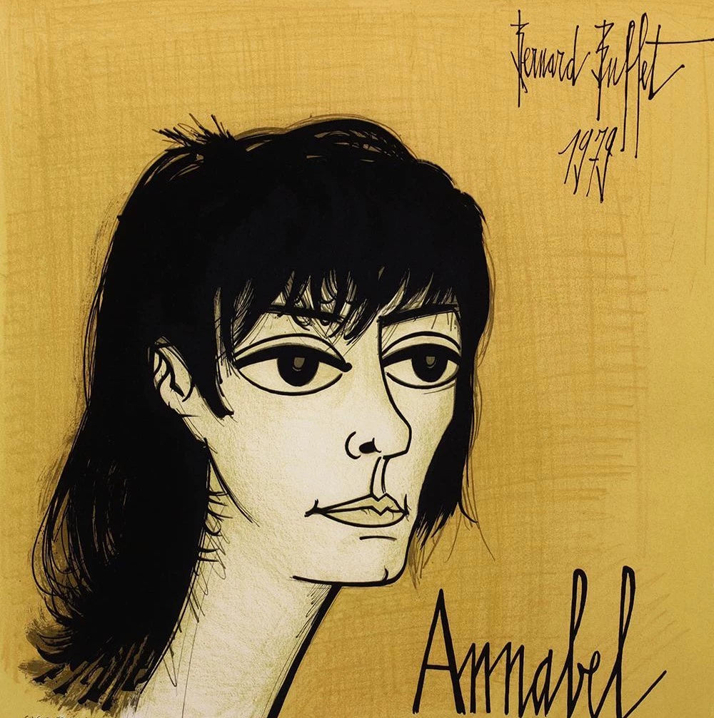 Bernard Buffet – Annabel 1979 Signed EA Lithograph