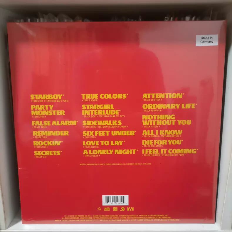 The Weeknd – Starboy – Red Vinyl 2LP – Sealed